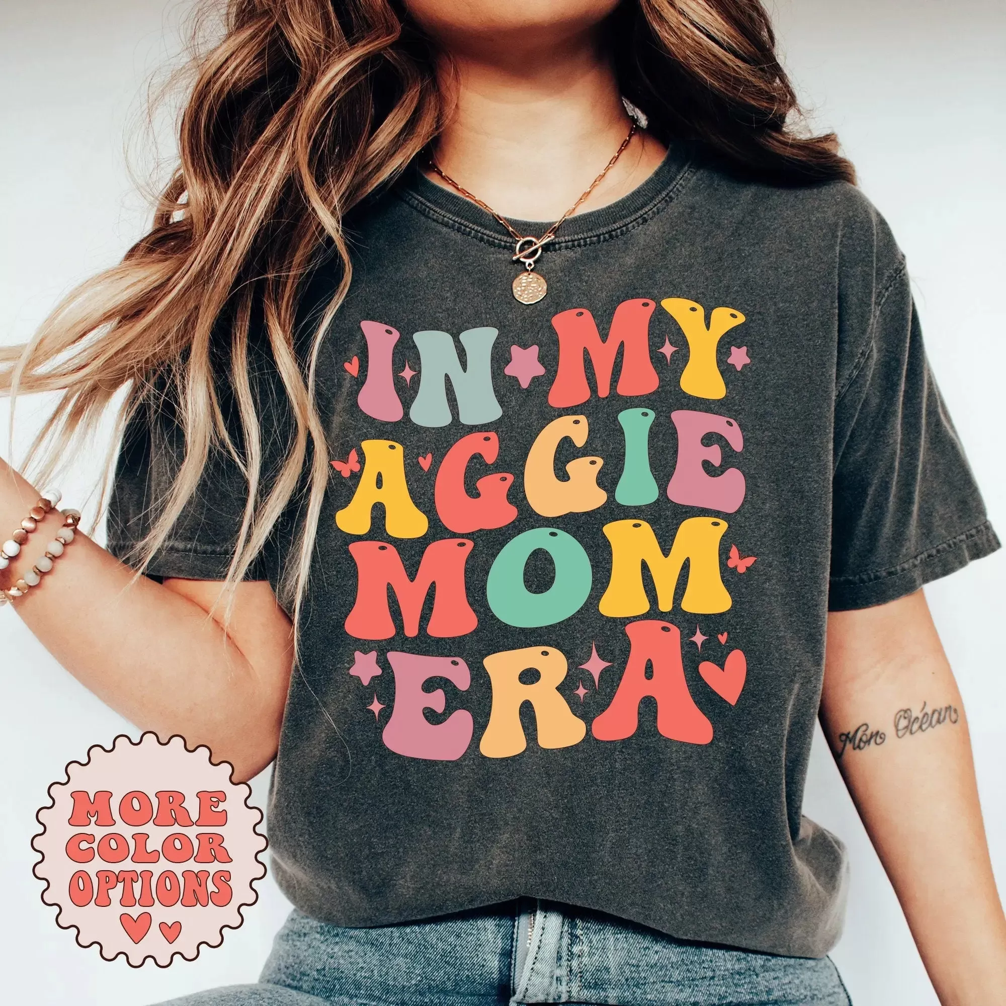 In My Aggie Mom Era Shirt, Aggie Mom Sweater, Aggie Mama Shirt, Aggie Mother Gift, Aggie Tshirt , mothers day shirt