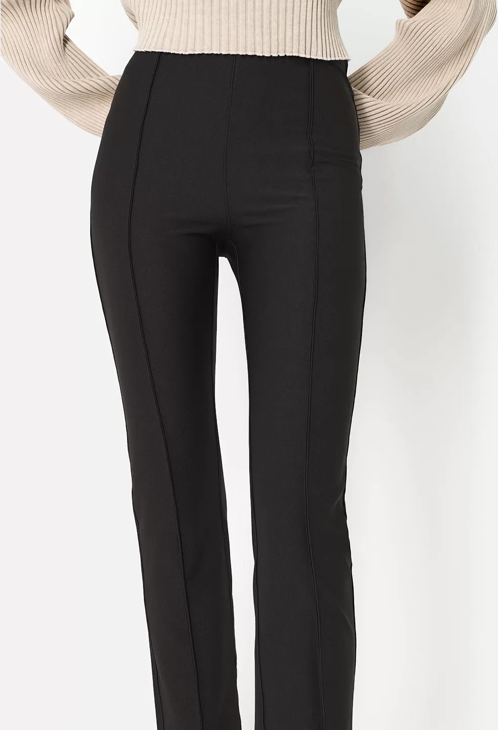 Isabella Split Leggings / Black