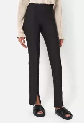 Isabella Split Leggings / Black