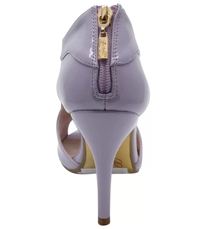 Kate Appleby Womens Purple Patent High Heel Peep Toe Shoe - Alsagar