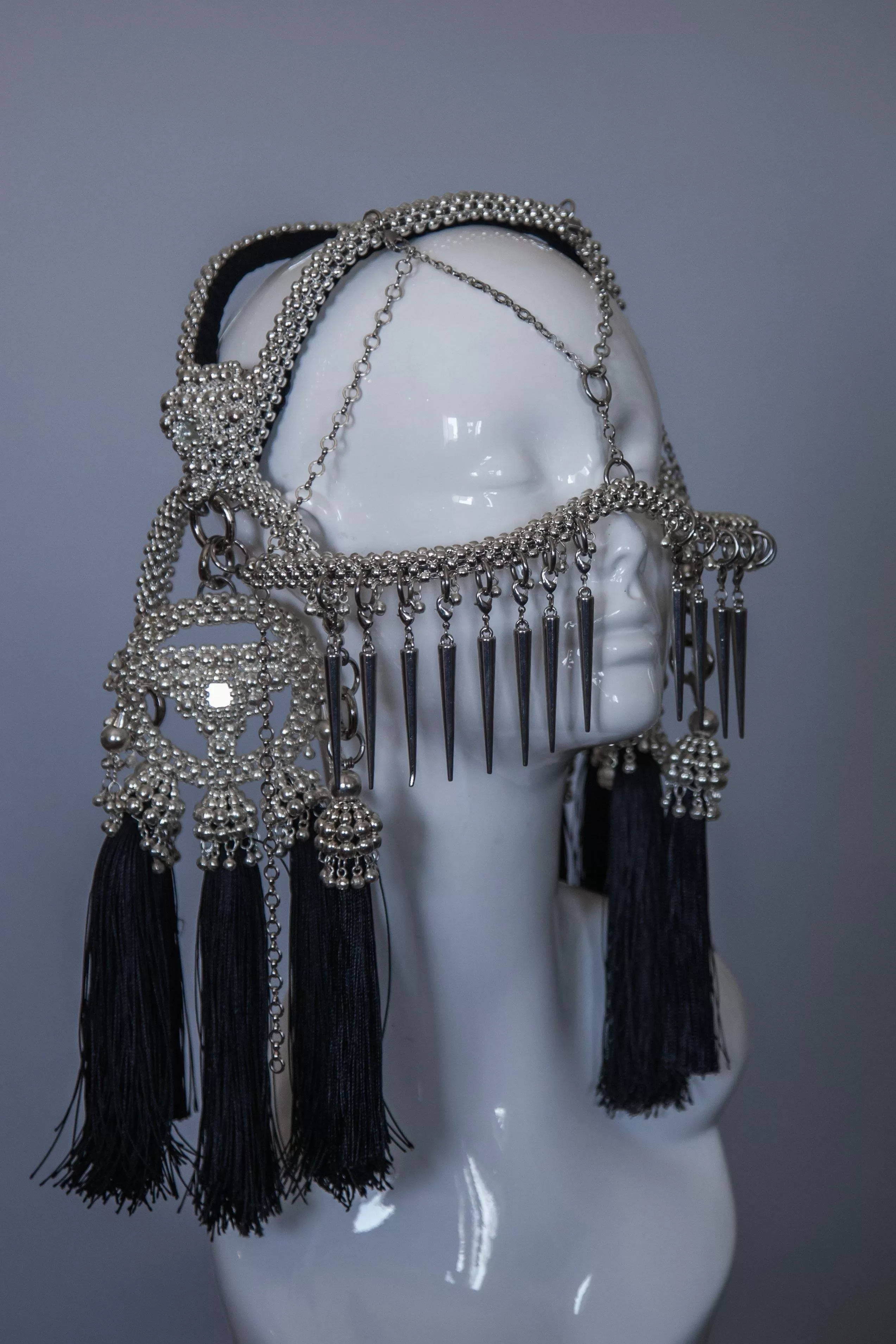 Khutulun Modular Headpiece System in Silver