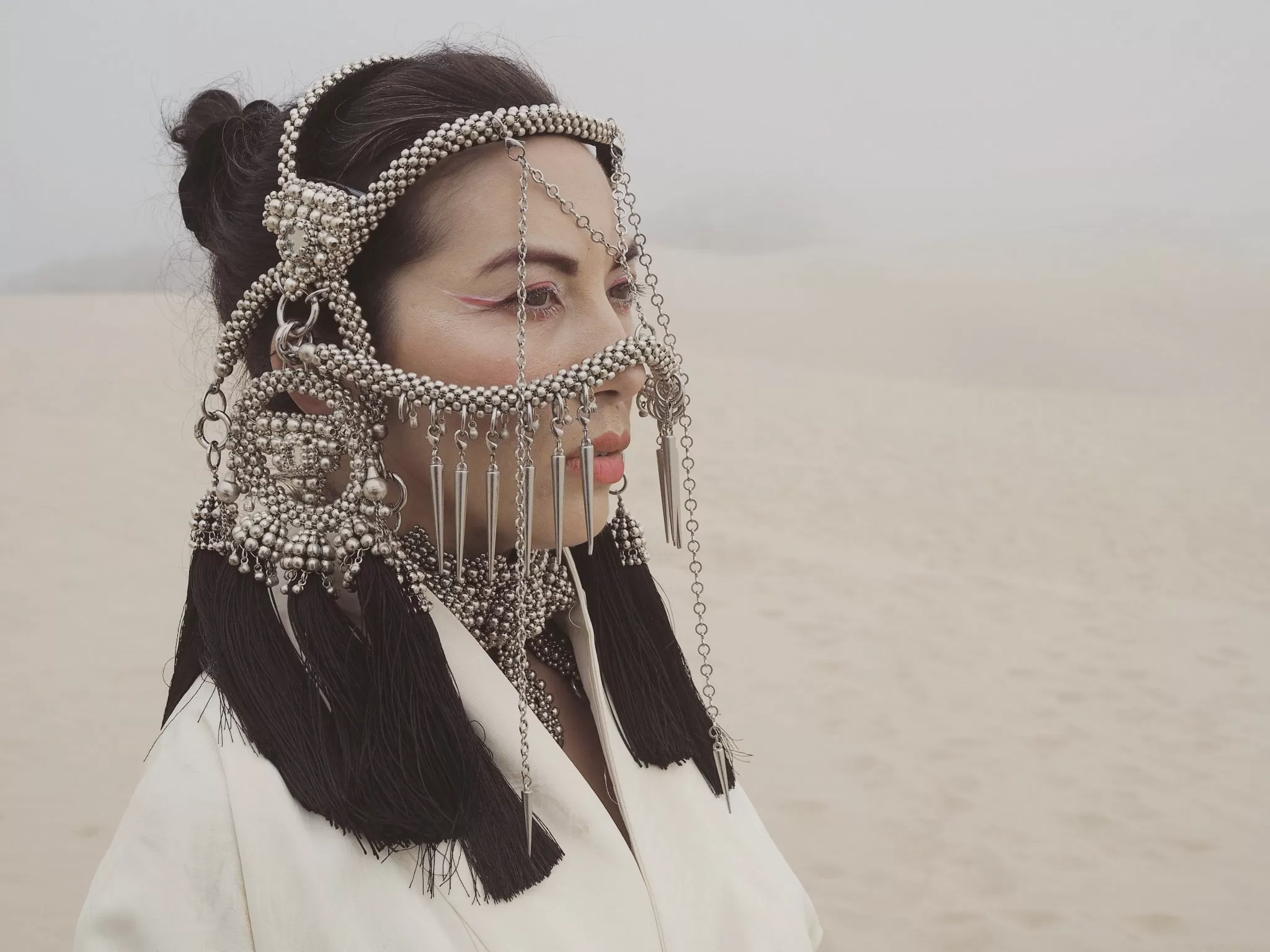 Khutulun Modular Headpiece System in Silver