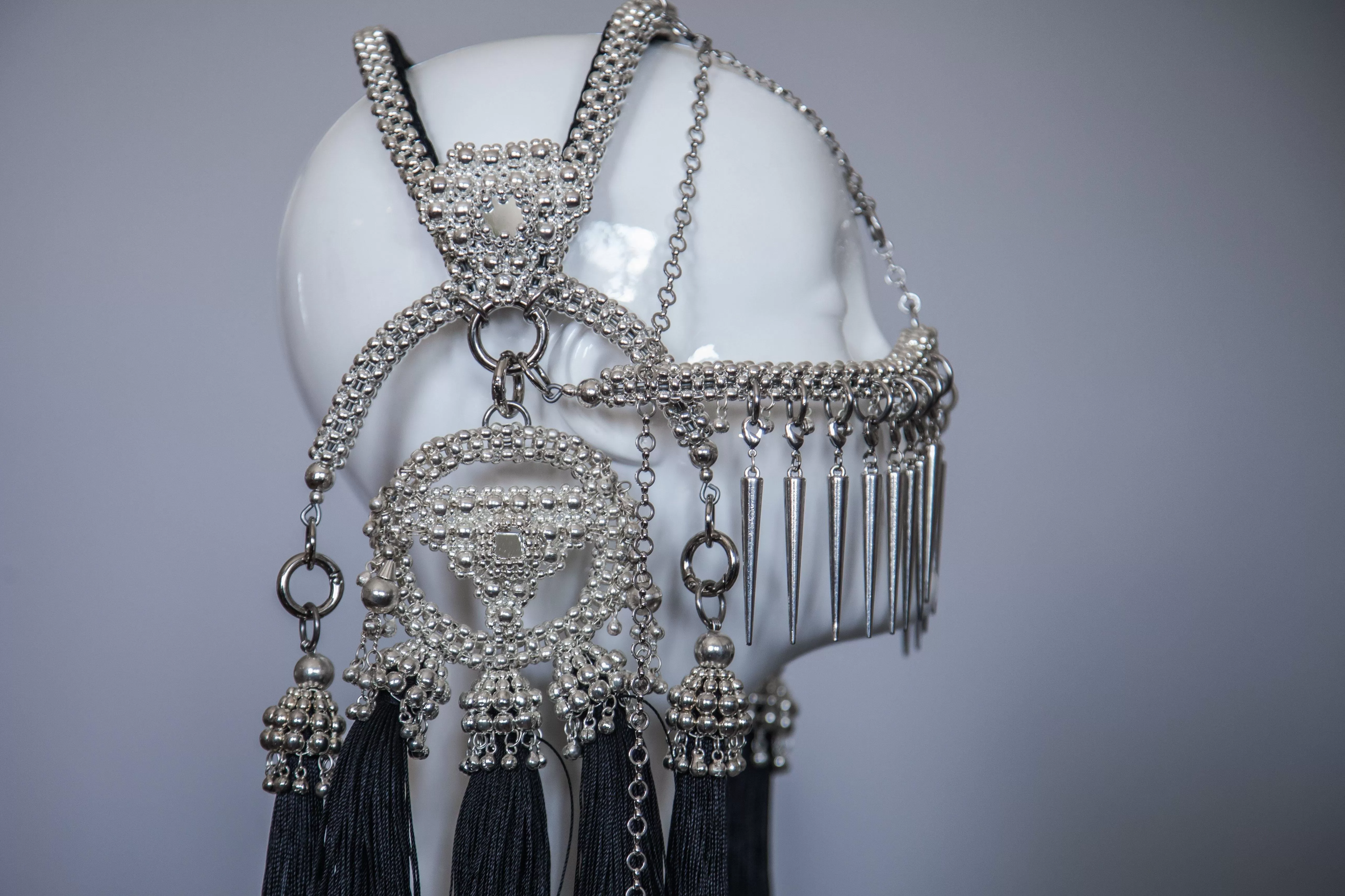 Khutulun Modular Headpiece System in Silver