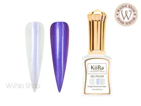 KiiRa Purple Shimmer Pearl Gel Polish