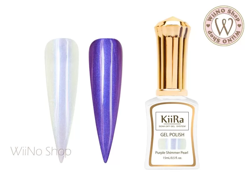 KiiRa Purple Shimmer Pearl Gel Polish