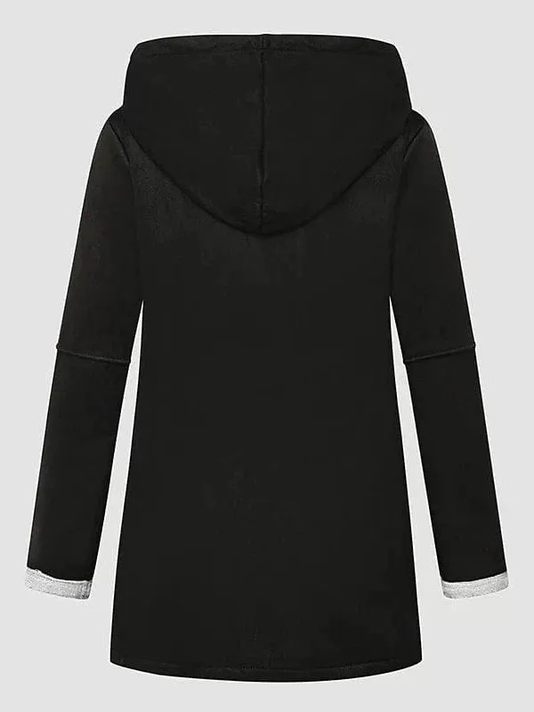 Ladies' Casual Hoodie Coat Jacket for School, Office, and Everyday Wear