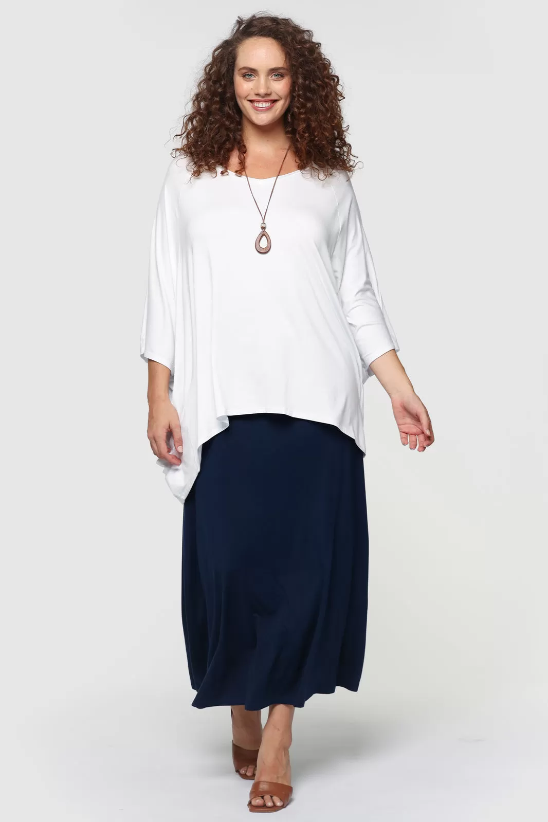 Lana Long Skirt - Navy