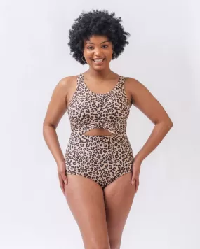 Leopard Knotted One-Piece