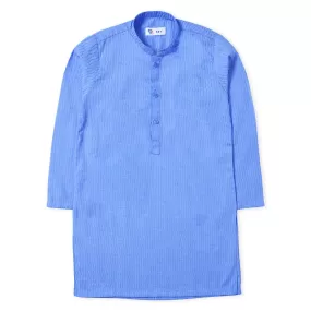 Light Blue Self Print Kurta