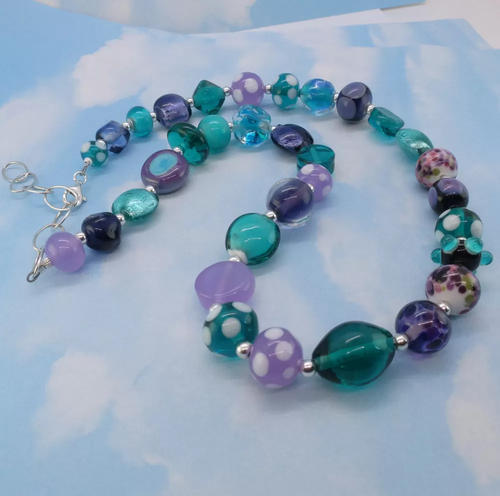 Lilac gardens necklace