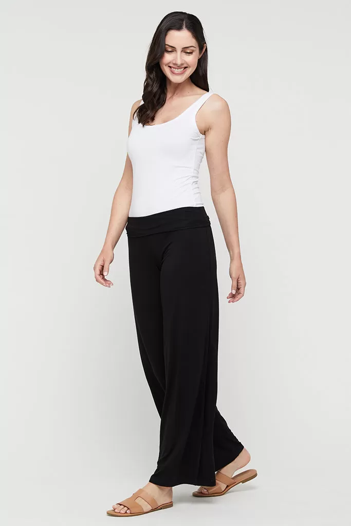 Luxe Wide Leg Pants - Black