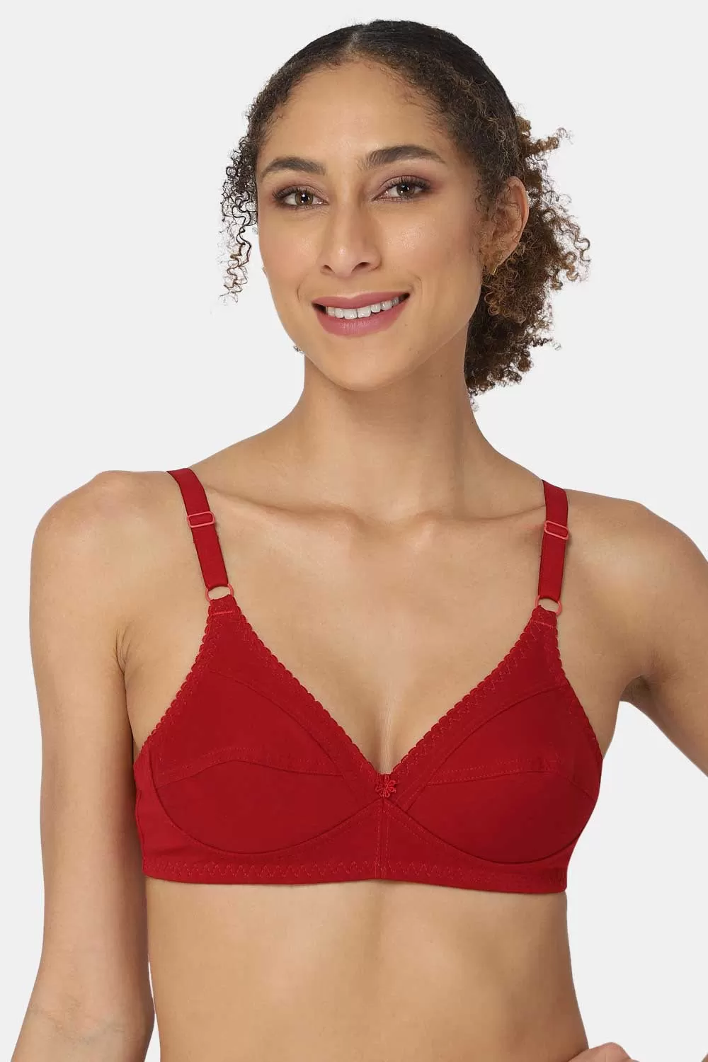 Medium Coverage Non-Padded Non-Wired Naidu Hall Everyday Saree Bra - Charmi