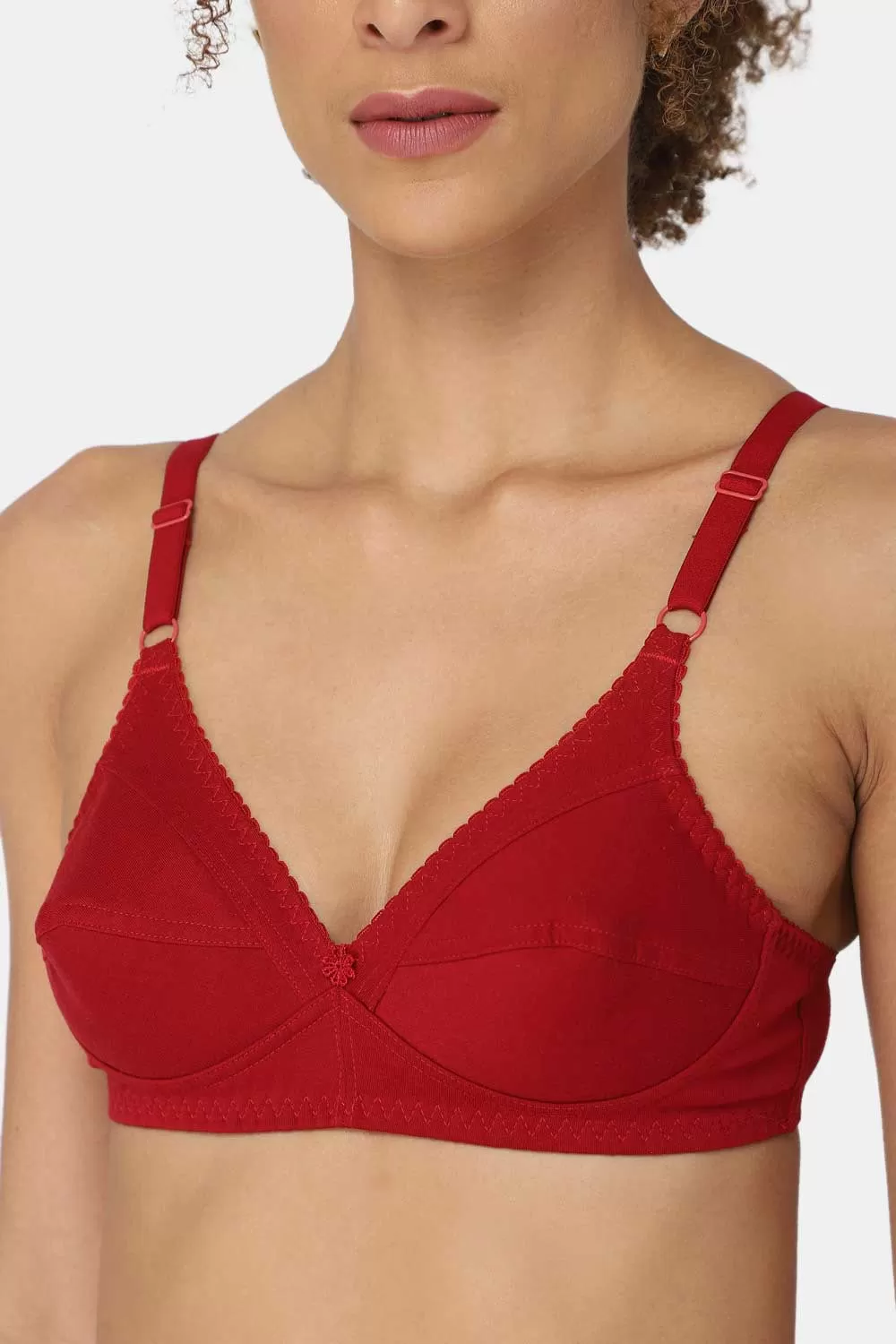 Medium Coverage Non-Padded Non-Wired Naidu Hall Everyday Saree Bra - Charmi