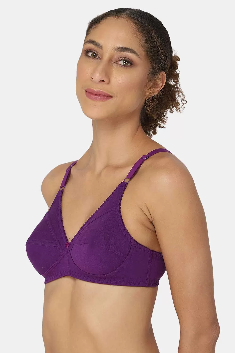 Medium Coverage Non-Padded Non-Wired Naidu Hall Everyday Saree Bra - Charmi