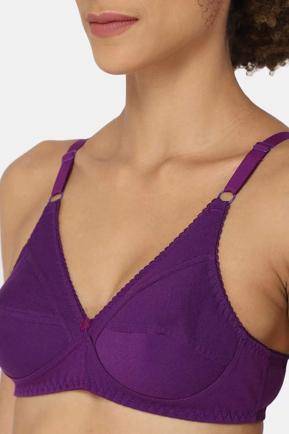 Medium Coverage Non-Padded Non-Wired Naidu Hall Everyday Saree Bra - Charmi