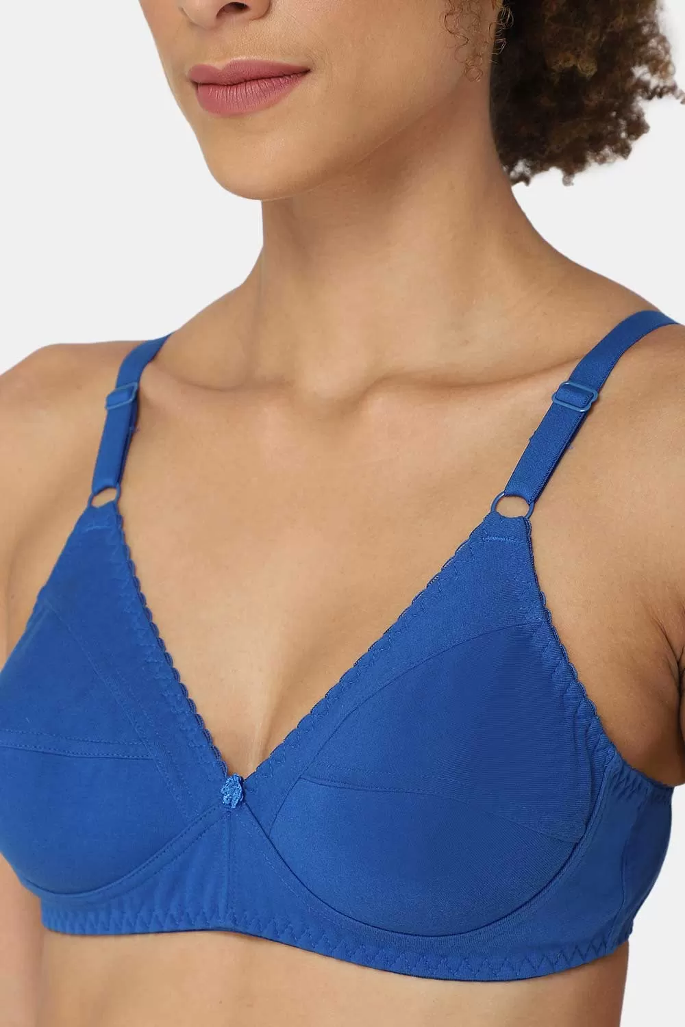 Medium Coverage Non-Padded Non-Wired Naidu Hall Everyday Saree Bra - Charmi