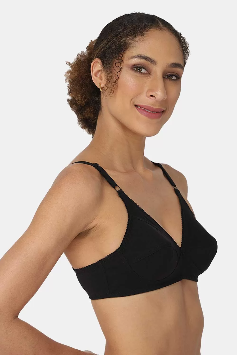 Medium Coverage Non-Padded Non-Wired Naidu Hall Everyday Saree Bra - Charmi