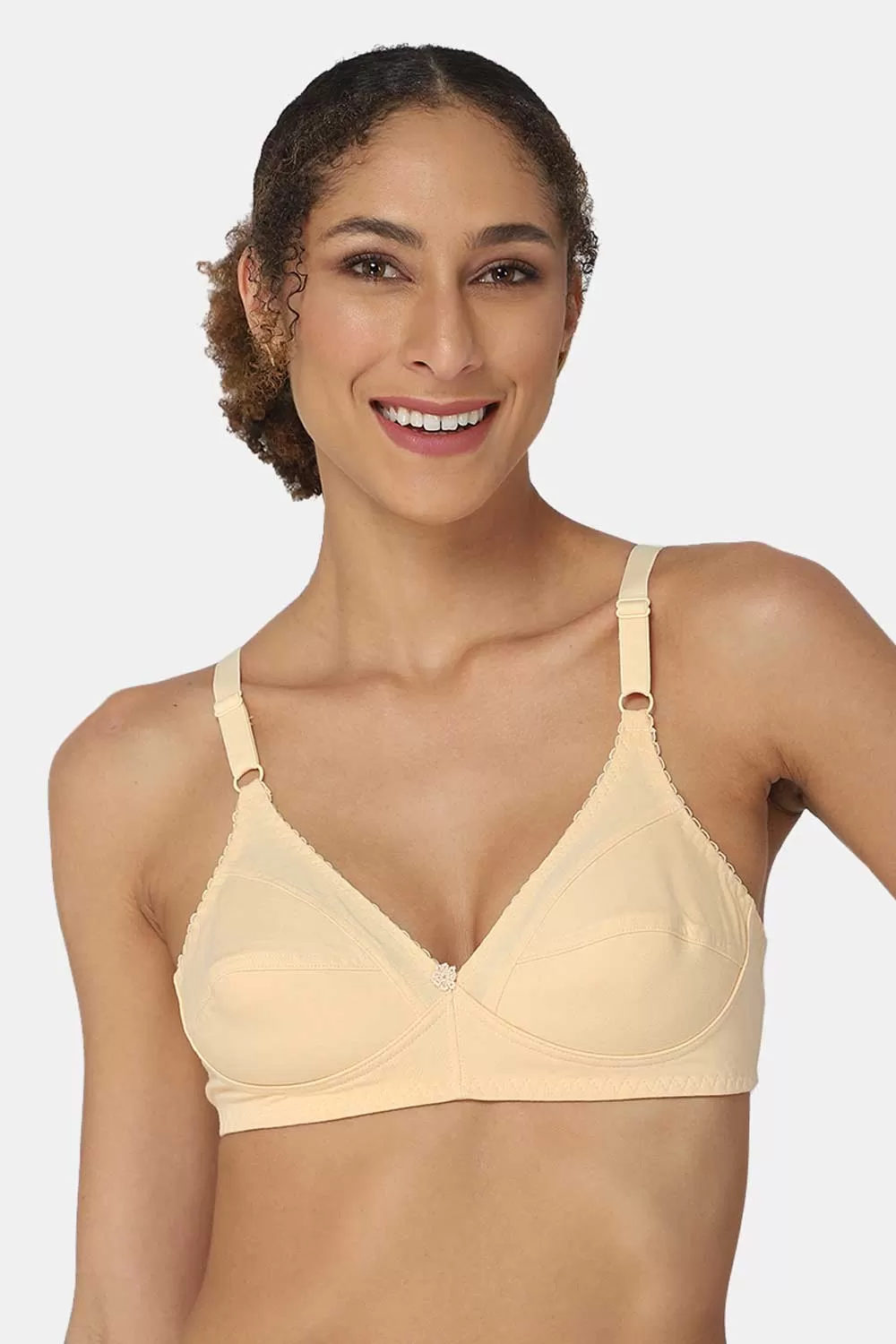 Medium Coverage Non-Padded Non-Wired Naidu Hall Everyday Saree Bra - Charmi