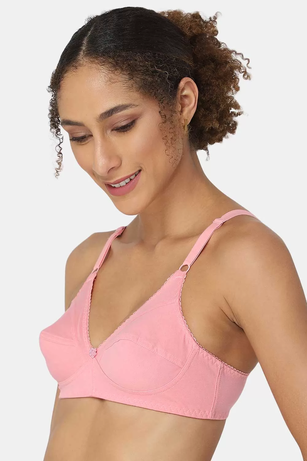 Medium Coverage Non-Padded Non-Wired Naidu Hall Everyday Saree Bra - Charmi