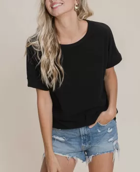 Megan Black Top