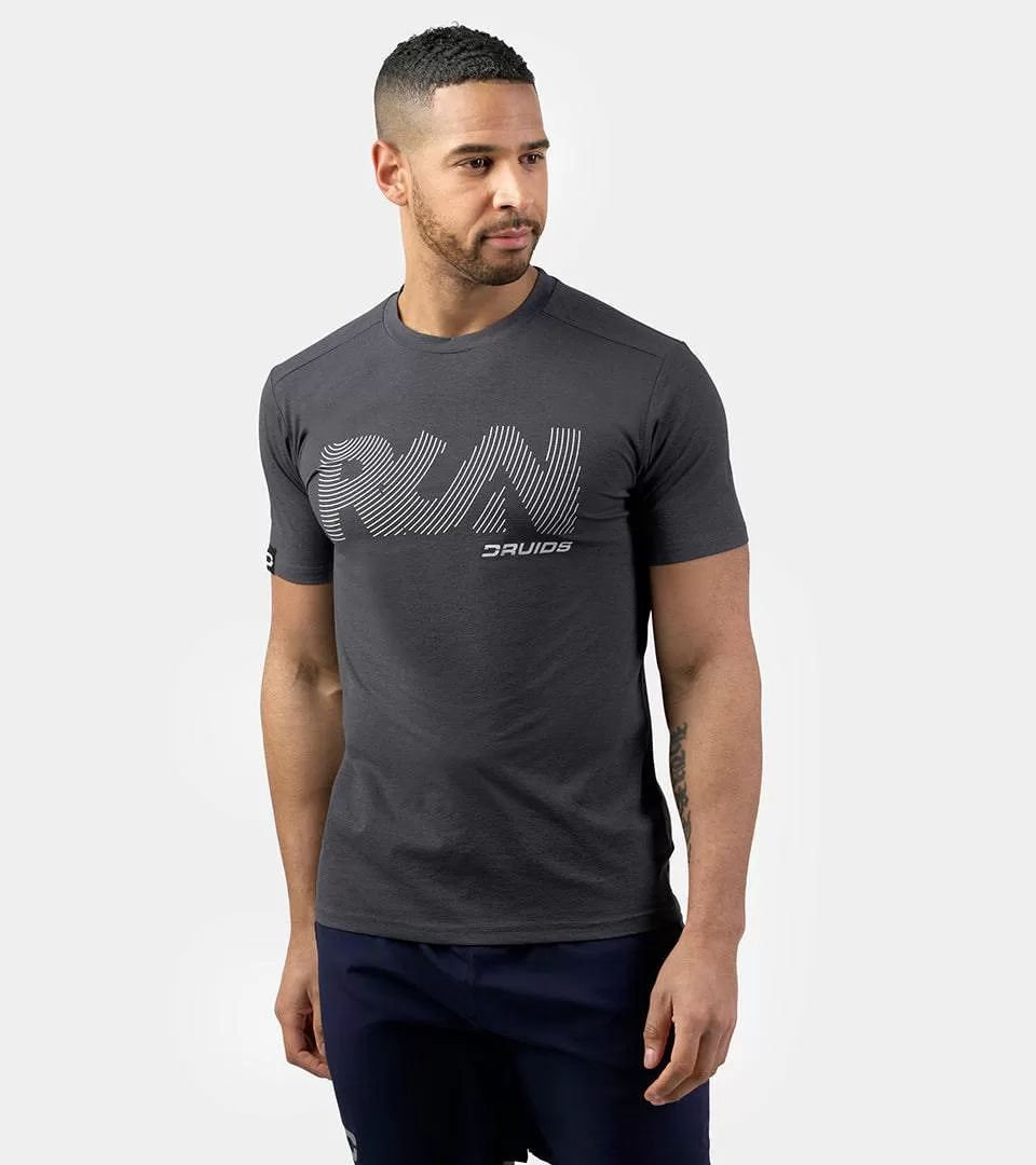 MEN'S RUN SPORTS T-SHIRT - GREY