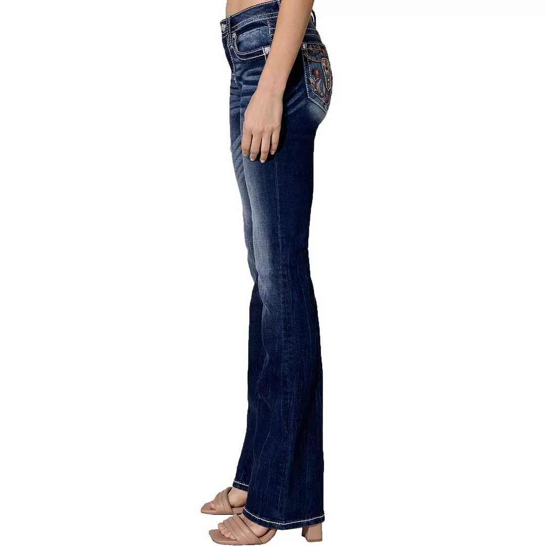 Miss Me Women's Angelic Steer Bootcut Jeans