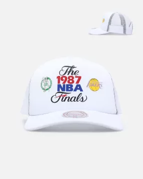 Mitchell & Ness 1987 NBA Finals Trucker Snapback White