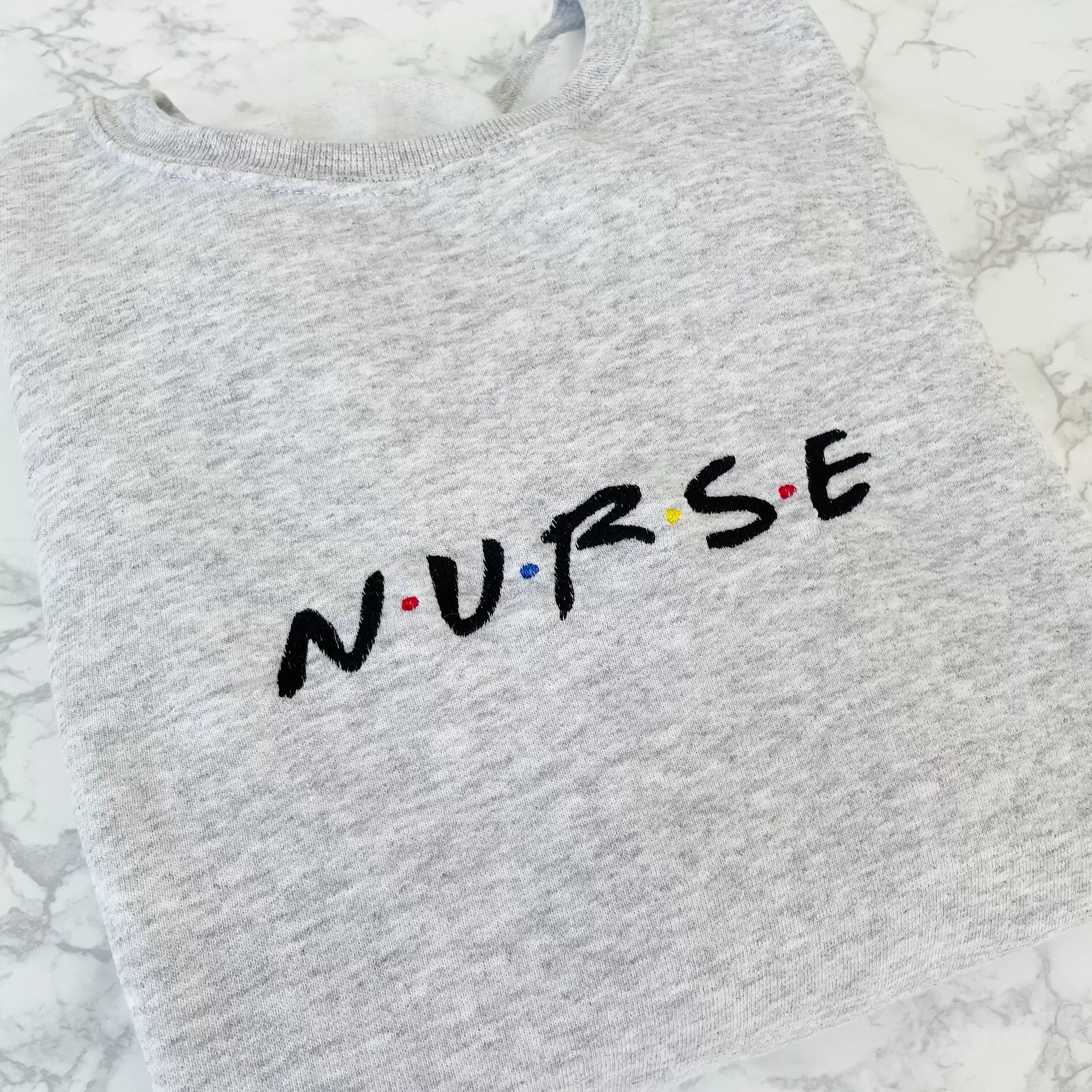 Nurse Embroidered Sweatshirts