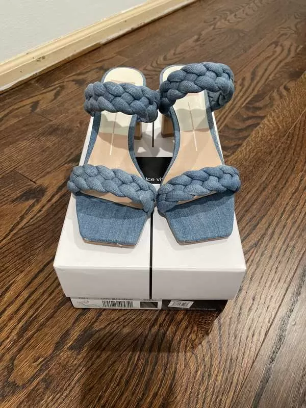 PAILY HEELS DK BLUE DENIM - re:vita