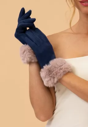 Powder - Bettina Gloves - Navy/Taupe