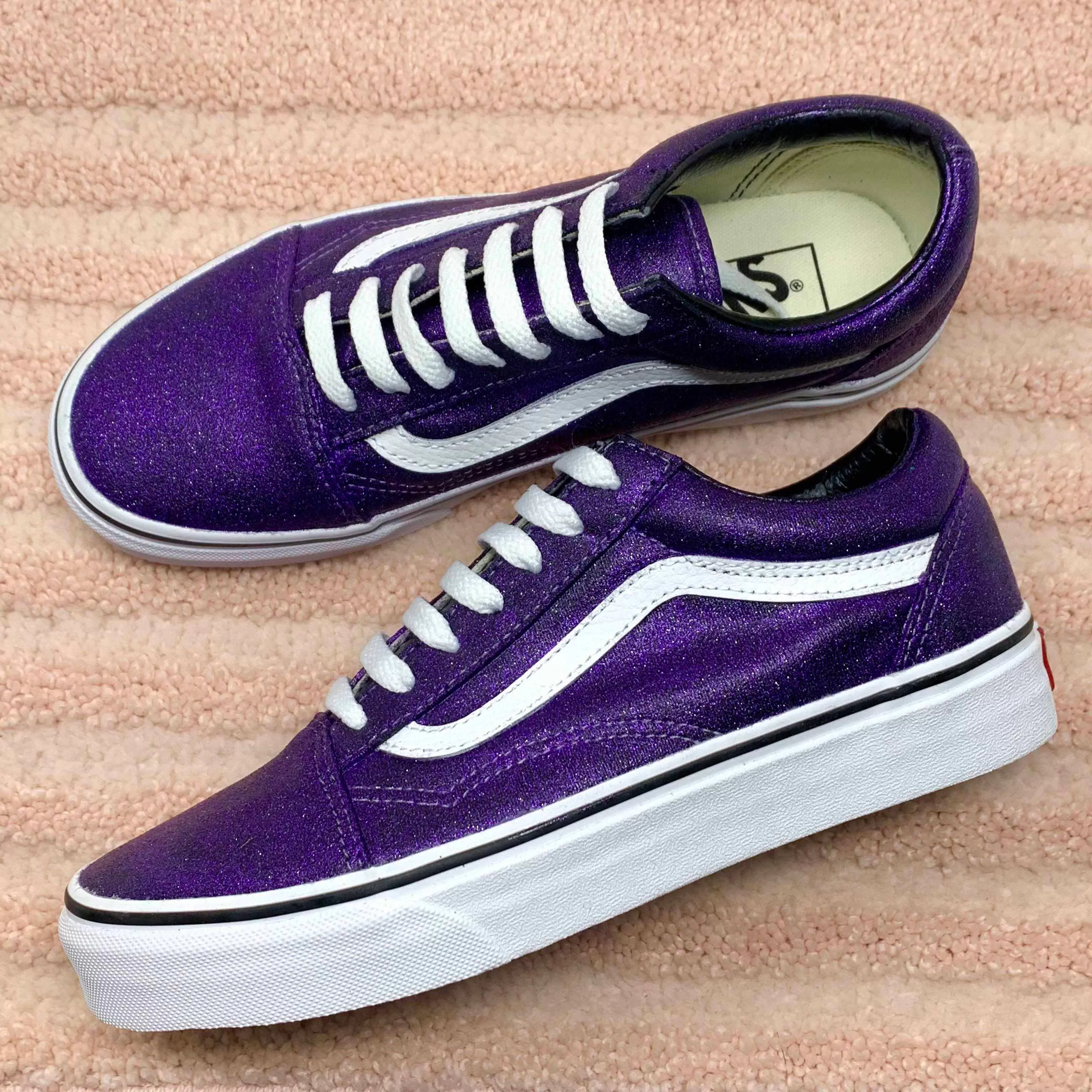 Purple Glitter Old Skool Vans