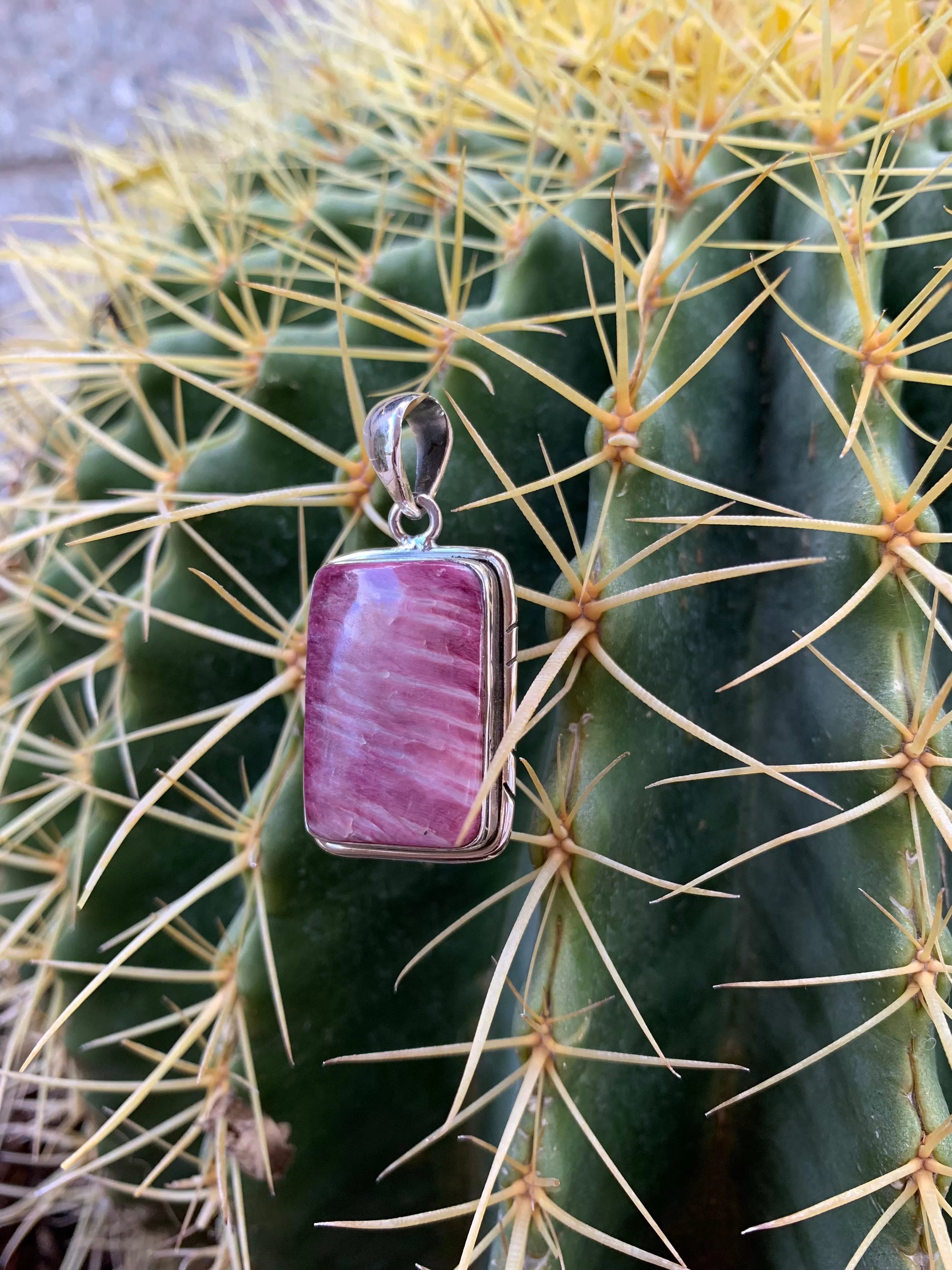 Purple Spiny Oyster Shell pendant