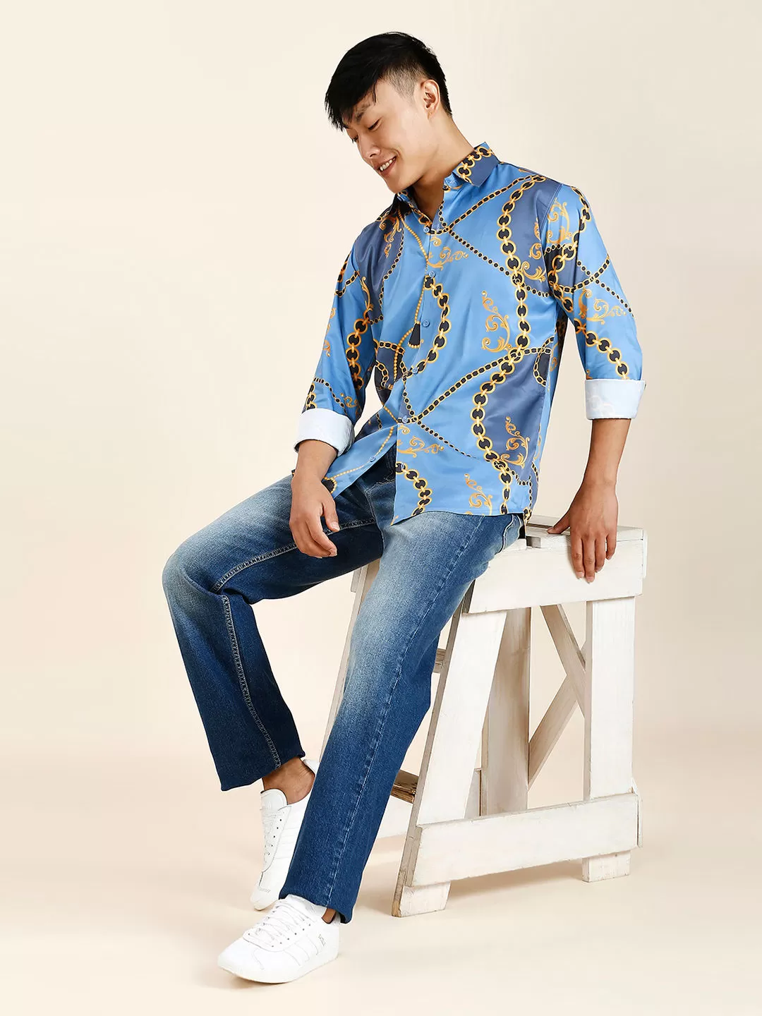 Pushpa 2 Abstract Printed Men's Shirt