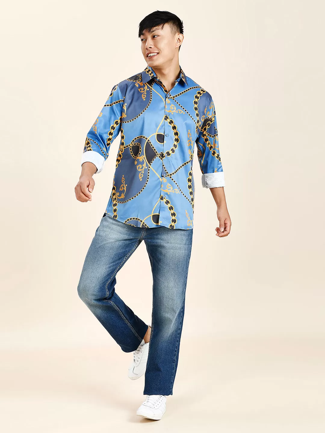 Pushpa 2 Abstract Printed Men's Shirt