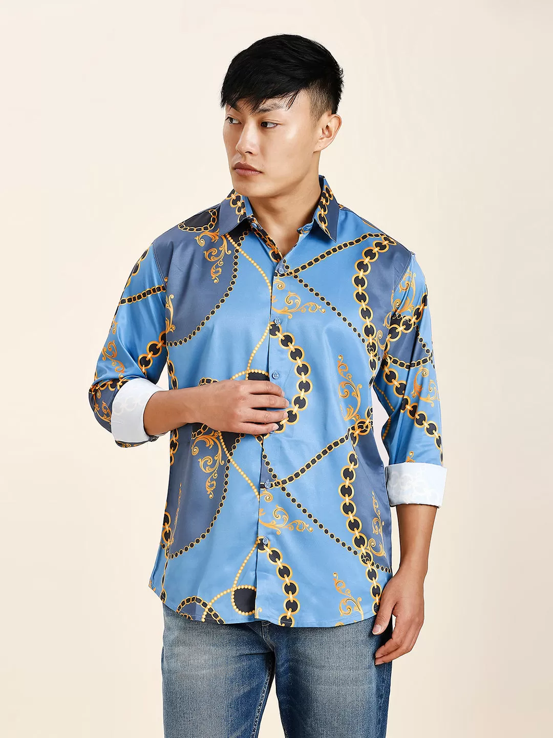 Pushpa 2 Abstract Printed Men's Shirt