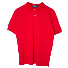 Ralph Lauren Embroidered Small Logo Poloshirt Red (L)