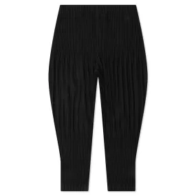 Relaxed Pleat Basics Pants - Black