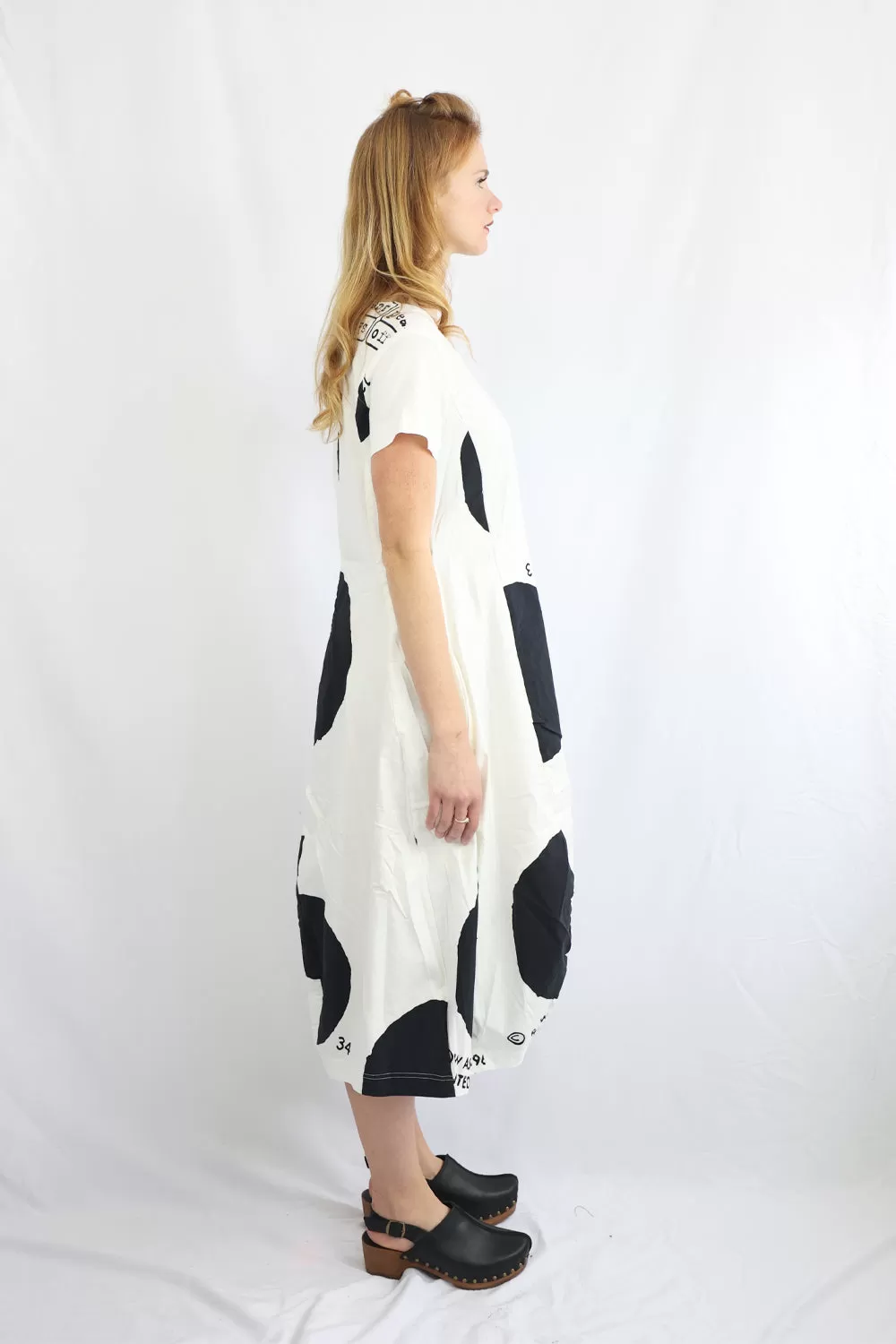 RUNDHOLZ BLACK LABEL PRINTED COCOON DRESS