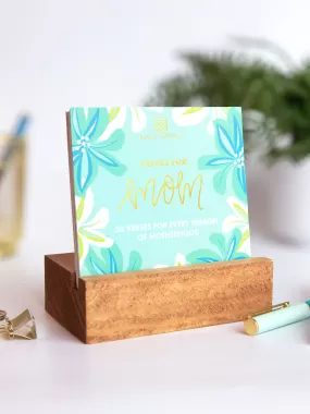 Scripture Block | Verses for Mom - Blue