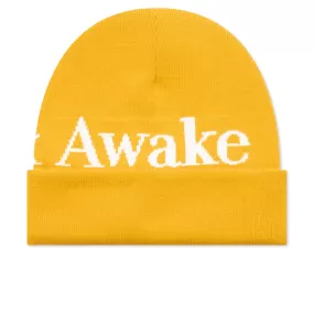 Serif Logo Beanie - Saffron