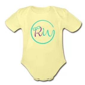 Signature Logo Organic Baby Onesie