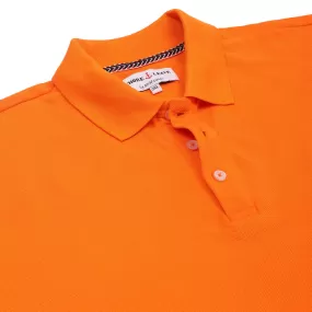 Spanish Orange Premium Cotton Polo T-Shirt