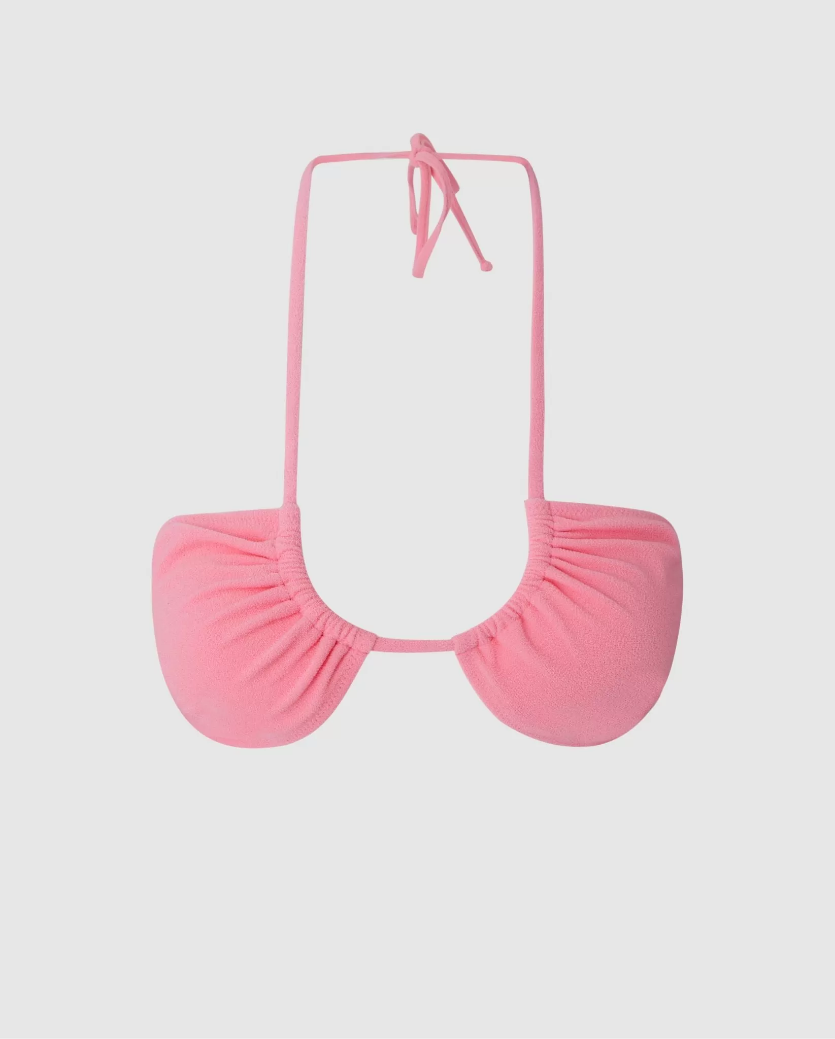 Strappy Bandeau Bikini Top Candy Pink