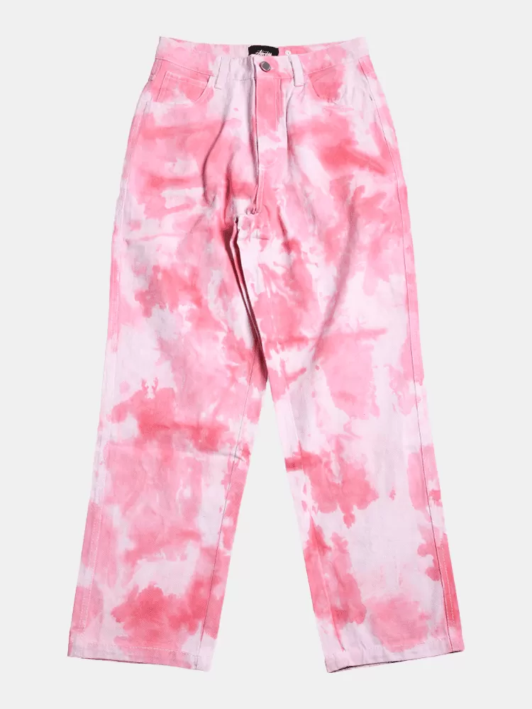 Stussy Floyd Tie Dye Pant - Pink