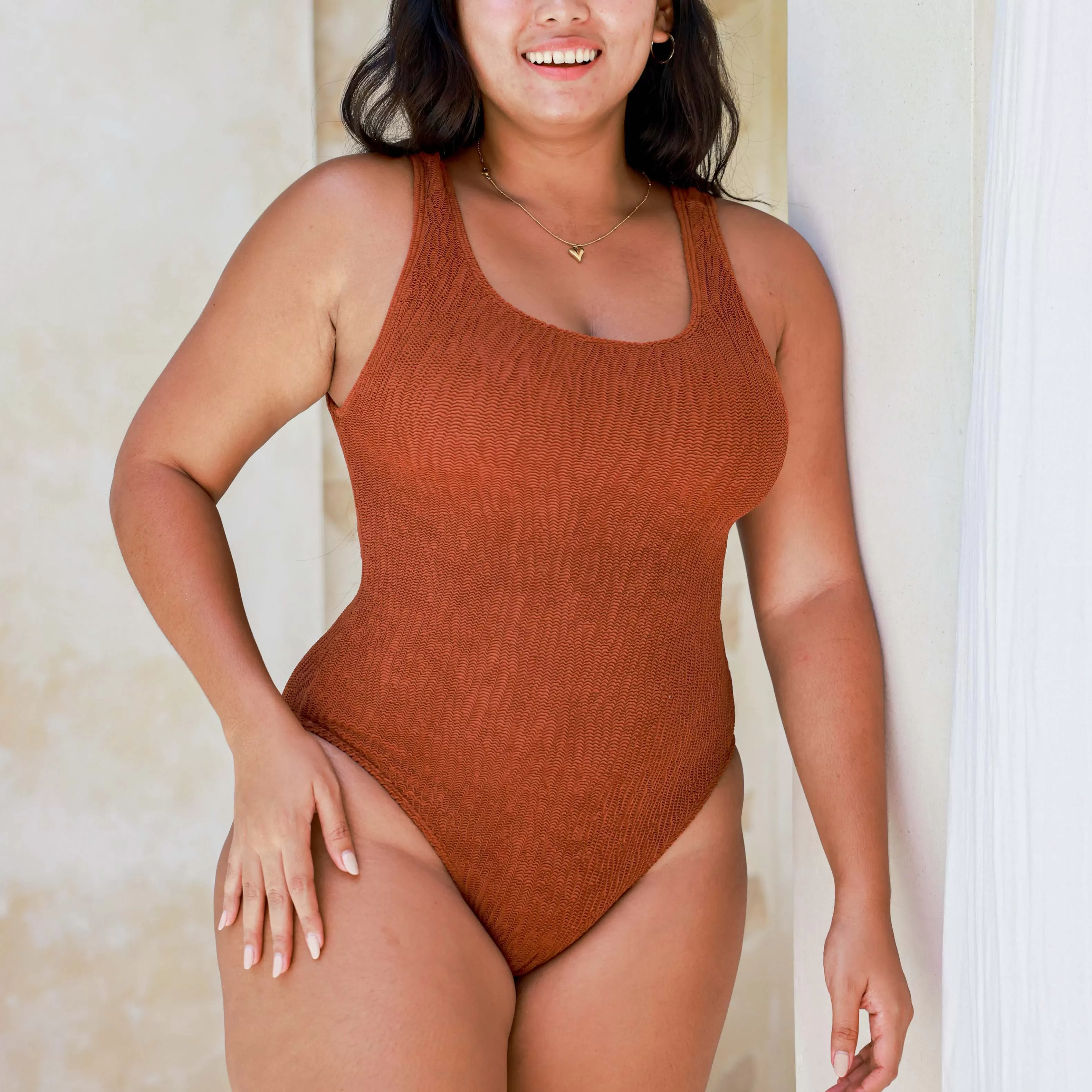 The Papagayo - Luxe Crinkle Stretch One Piece