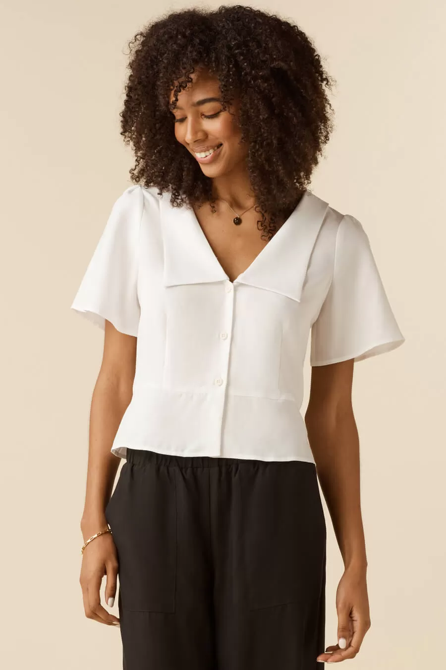 The Removable Collar Blouse