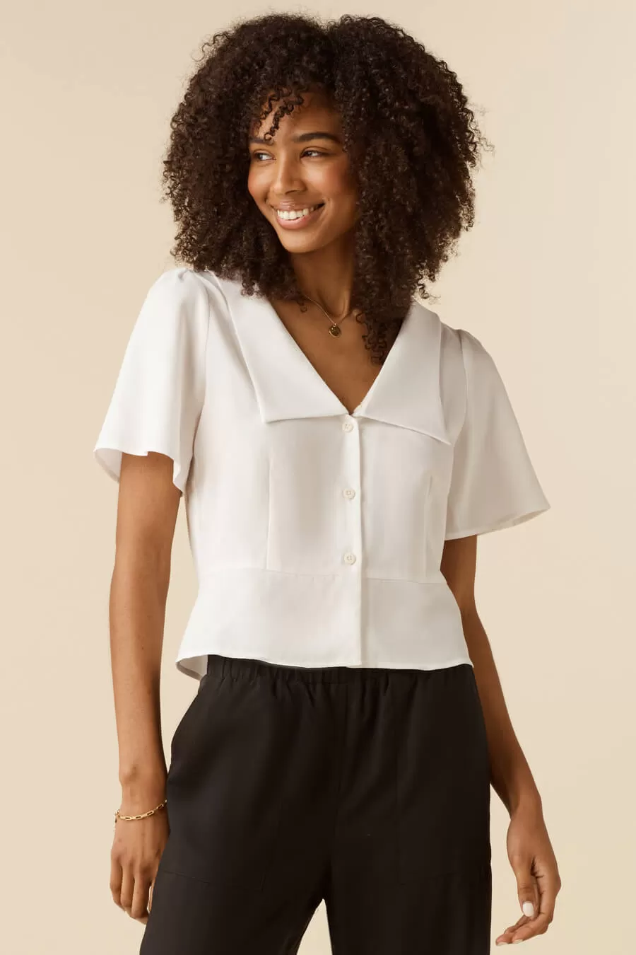 The Removable Collar Blouse