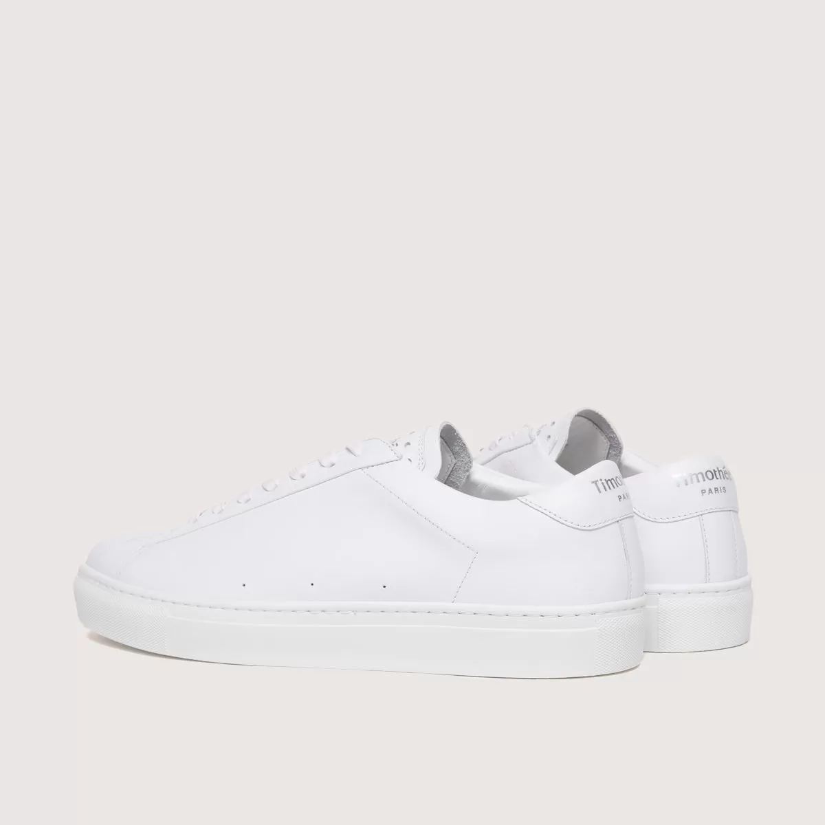 Timothée Paris ATLANTIQUE Premium White Leather Sneakers