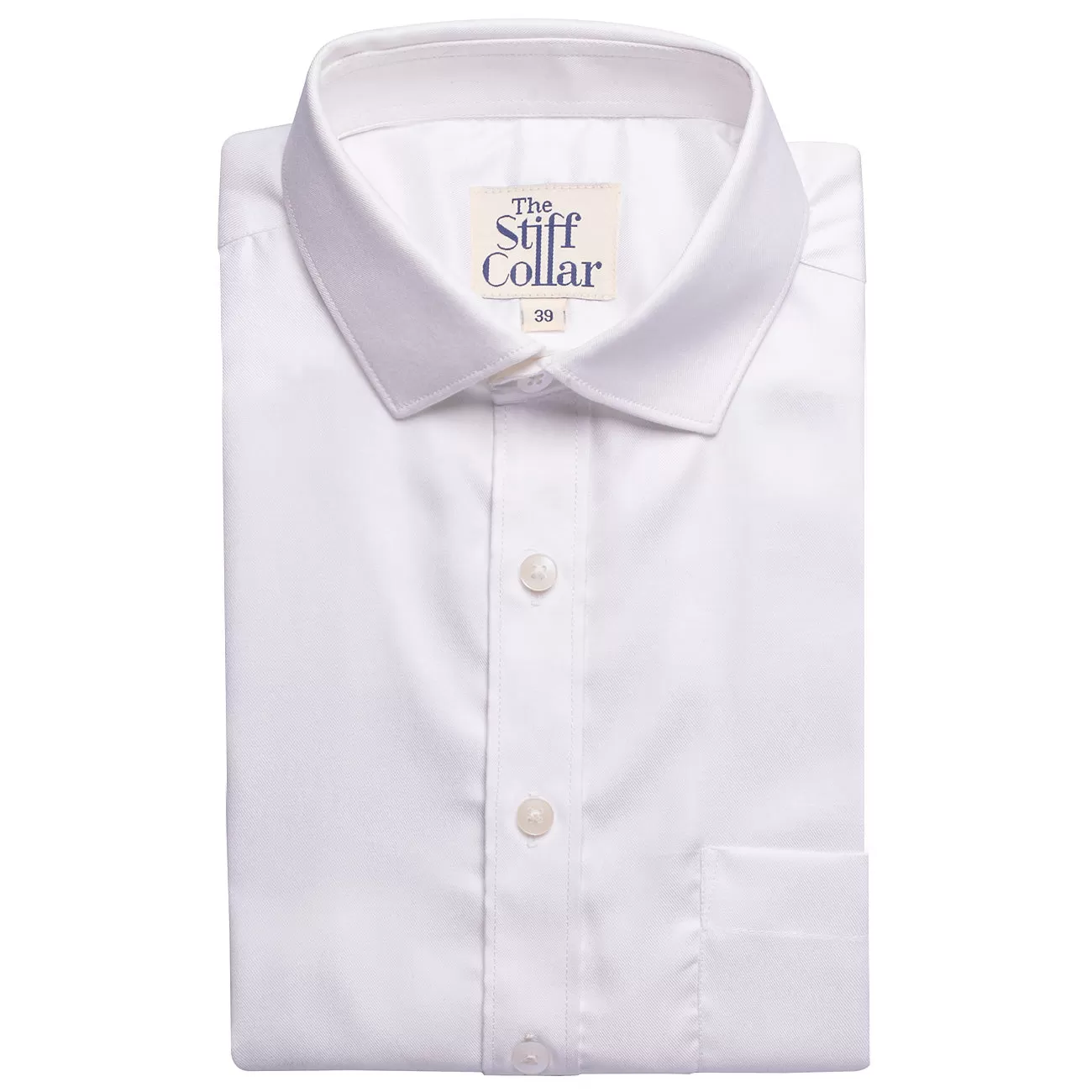 White Satin Regular Fit Cotton Shirt