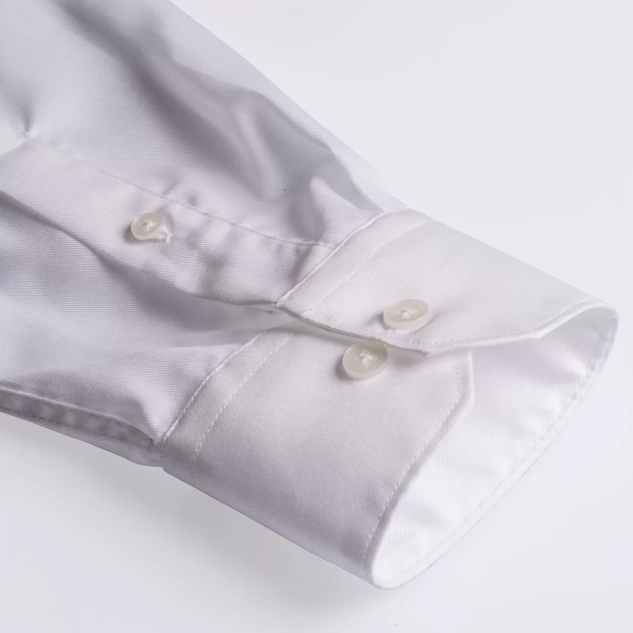 White Satin Regular Fit Cotton Shirt